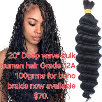 20" Deep Bulk Human Hair