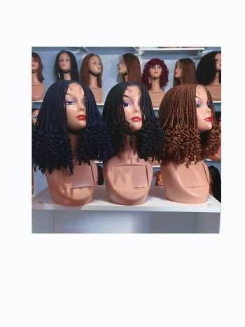 Middle part with curls