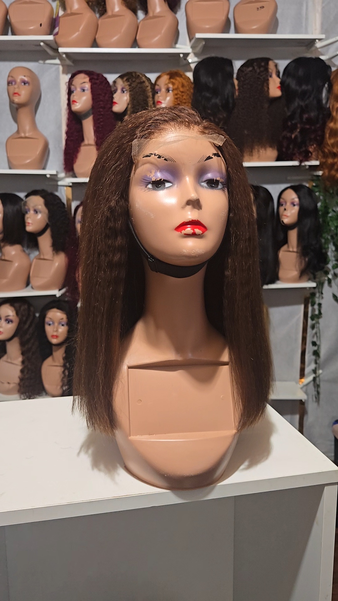 16" Yaki Straight Brown